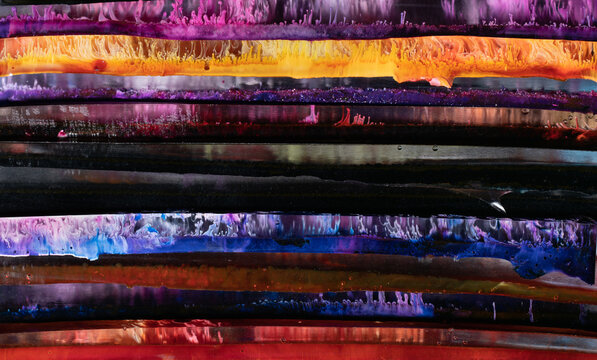 Colored epoxy resin blocks