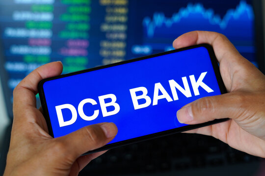 March 13, 2023, Brazil. In this photo illustration, the DCB Bank Limited logo seen displayed on a smartphone.
