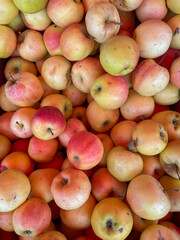 lots of red apples healthy food delicious food as background