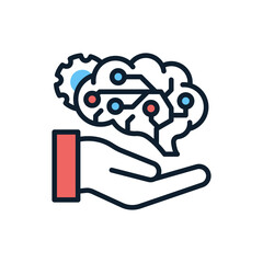 AI Development icon in vector. Logotype