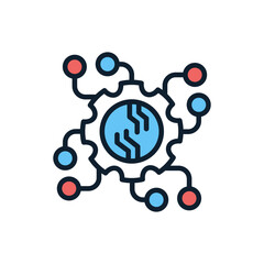 Automated System icon in vector. Logotype