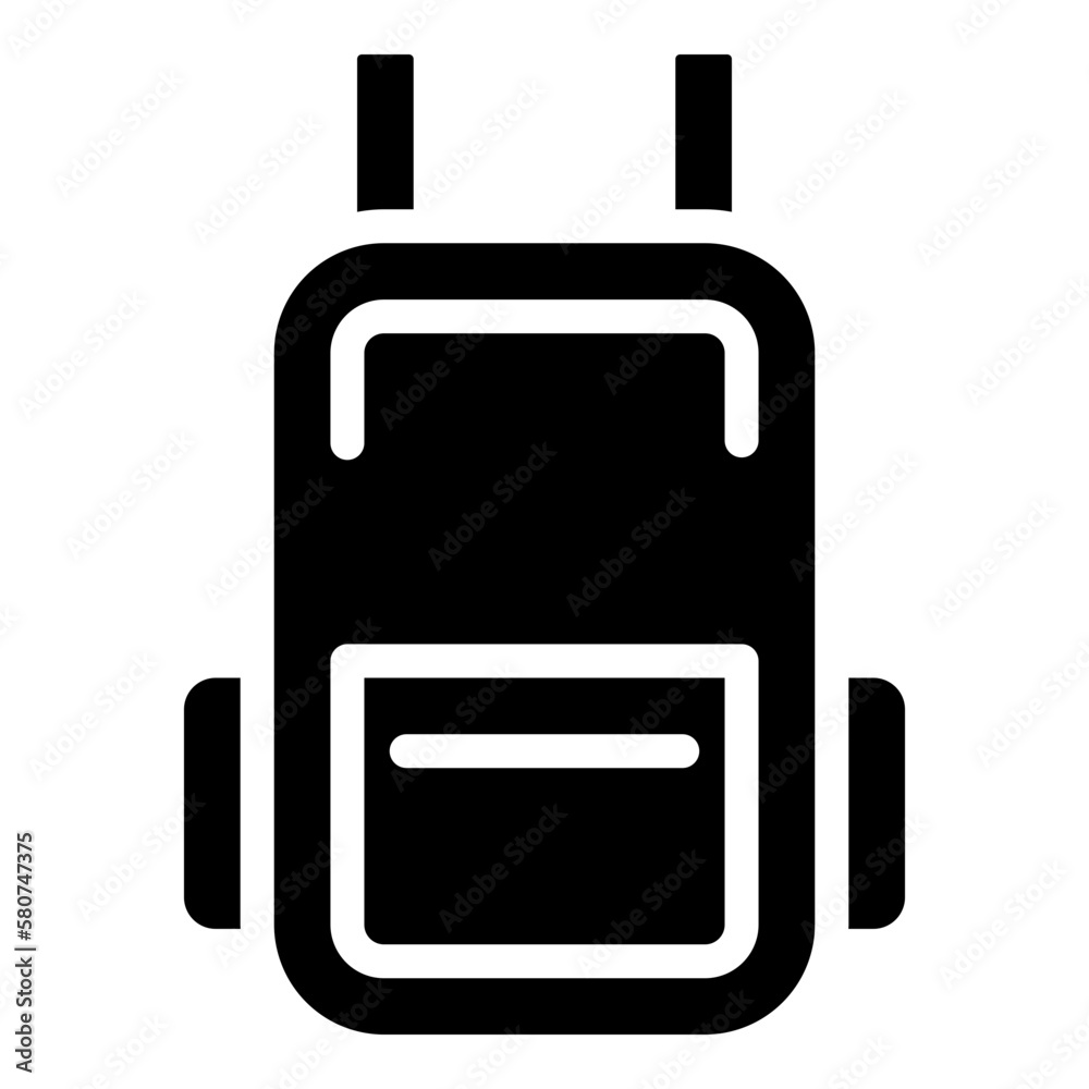 Wall mural backpack icon