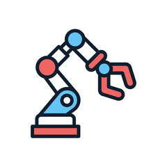 Robotic Arm icon in vector. Logotype