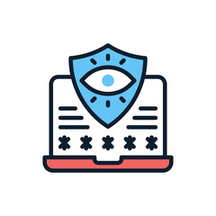 AI Security icon in vector. Logotype