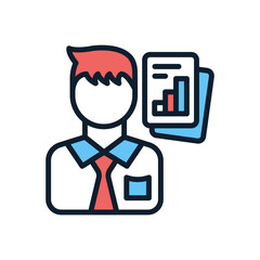 Data Scientist icon in vector. Logotype