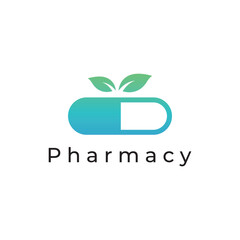 Pharmaceutical capsule medicine Logo template,logo for drugstore, health,pharmacy,medical,doctor,plus symbol.