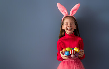 child on Easter day