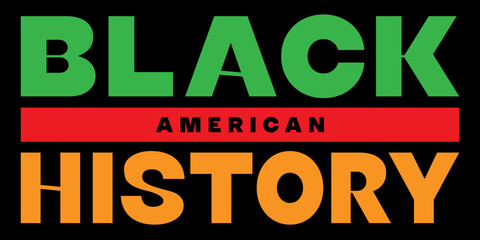 Black American History Landscape Banner, Ilustration for Magazine, Web Article, Hero Image. Black History and African American Heritage Concept