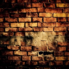 Generative AI image of a brick wall