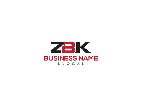 ZBK Icon Logo, Initial Letter ZBK z b k Creative Letter Logo