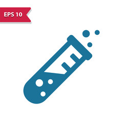 Test Tube, Science Icon. Professional vector icon, glyph style.
