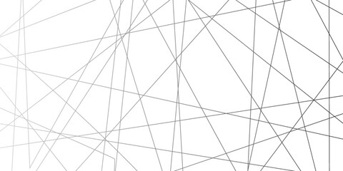 Abstract black and white liens with many squares and triangles shape background. Abstract geometric lines background. Vector illustration.