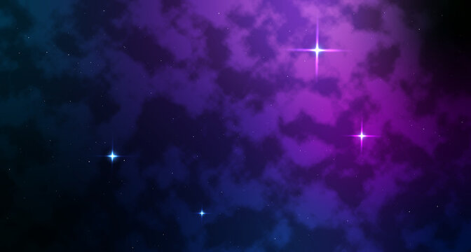 Space texture background with shining stars.Infinite universe and starry night. Vector illustration.