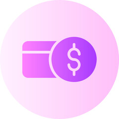 credit card gradient icon