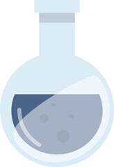 Potion bottle icons .Scientific Research, Chemical Experiment.Flat design illustration concept of science.