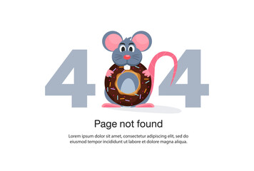 Internet network warning 404 Error Page or File not found for web page.