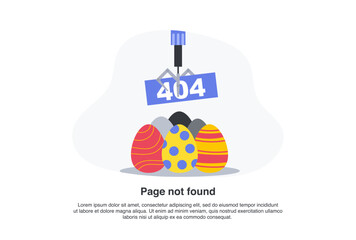 Internet network warning 404 Error Page or File not found for web page.