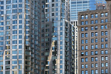 Fototapeta na wymiar Classical buildings architecture at Manhattan