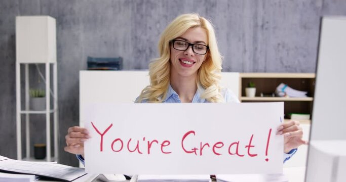 Compliment And Praise Message Sign
