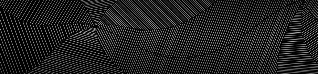 Abstract lines background, silver and black art deco pattern