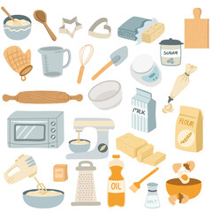 set of kitchen icons