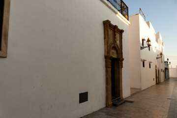 Obraz premium The Oudaya Kasbah is a haven of tranquility, with its flower-filled little streets, Andalusian garden, and Moorish café. Referred to also as Kasbah of the Udayas, the Oudaya Kasbah is one of the most 