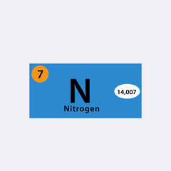 Table periodic element icon vector logo design template