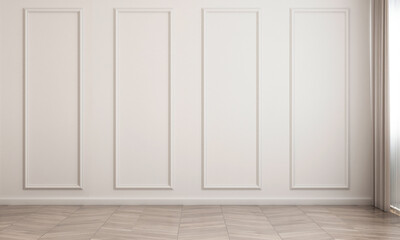 Modern decoration and mockup room empty lounge and living room interior design and wall texture background. 3d rendering
