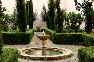 Rabat, Andalusian gardens in the Kasbah of the Oudaias. Morocco