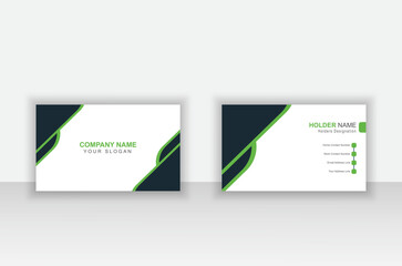 Attractive, modern and abstract business card design template in creative concept for professional business.