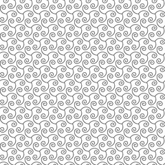 black white seamless scrolled abstract vector patterns