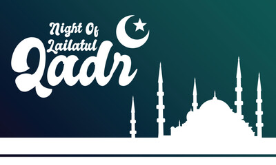 night of lailatul qadr vector background
