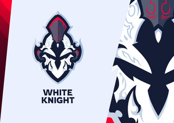 White Knight Vector Graphic