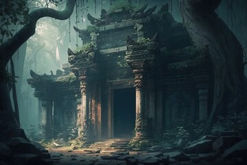 Solving the Riddles of a Timelessly Unknown Mysterious Temple Generative AI