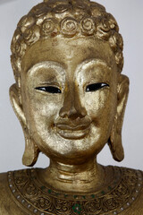 Smiling Buddha statue in Wat Tung Yu, Chiang Mai. Thailand.
