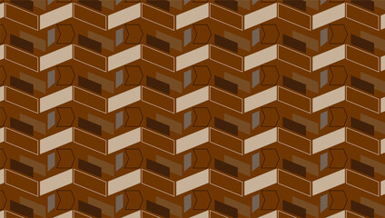 Seamless Geometric striped Vector Pattern Dark color hipster style. Pattern suitable for posters, postcards, fabric or wrapping paper
