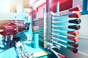 Hydraulic system with levers