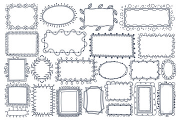 Various styles of text boxes are designed for use in comics and illustrations