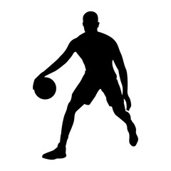 basketball player silhouette vector