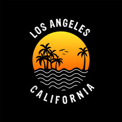 California summer paradise tshirt design