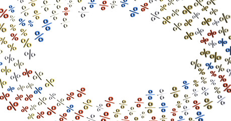 sale digital percent in hand