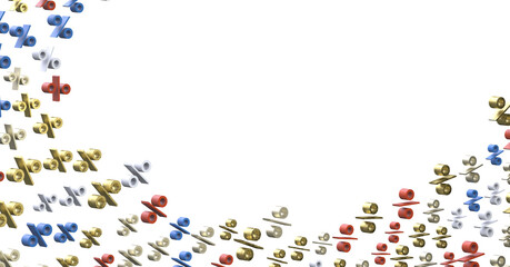 sale digital percent in hand