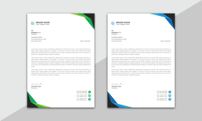 abstract letterhead Design modern Business letterhead design template. modern company letterhead Template.
modern corporate letterhead template design. Clean professional corporate company letterhead.