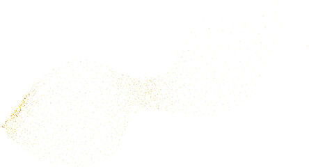 Fototapeta premium Gold dust, glitter wave swash shiny abstract shape. Luxury illustration element.