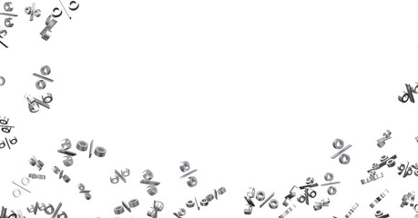 Blurred sale background.