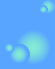 Abstract blue gradient background with round blur circles diagonal edges. Presentation cover, banner, poster space place. Diagonal rule image.