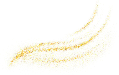 Gold glitter swash shiny  stroke shape, luxury  party element - 580781187