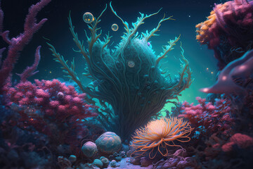 Cosmic Marine Plants 
