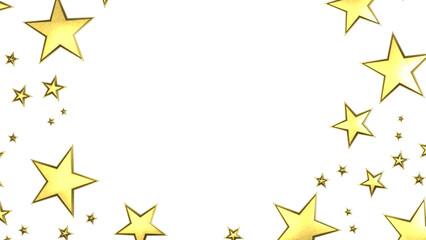 XMAS Stars - Festive christmas card. Isolated illustration white background. -