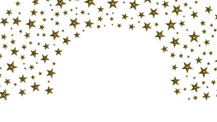 XMAS Stars - Festive christmas card. Isolated illustration white background. -